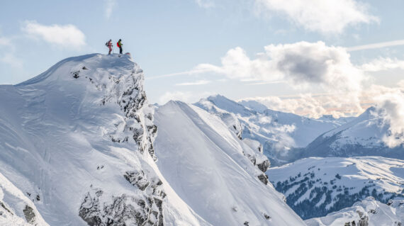 Skiiers on top of Whistler 2