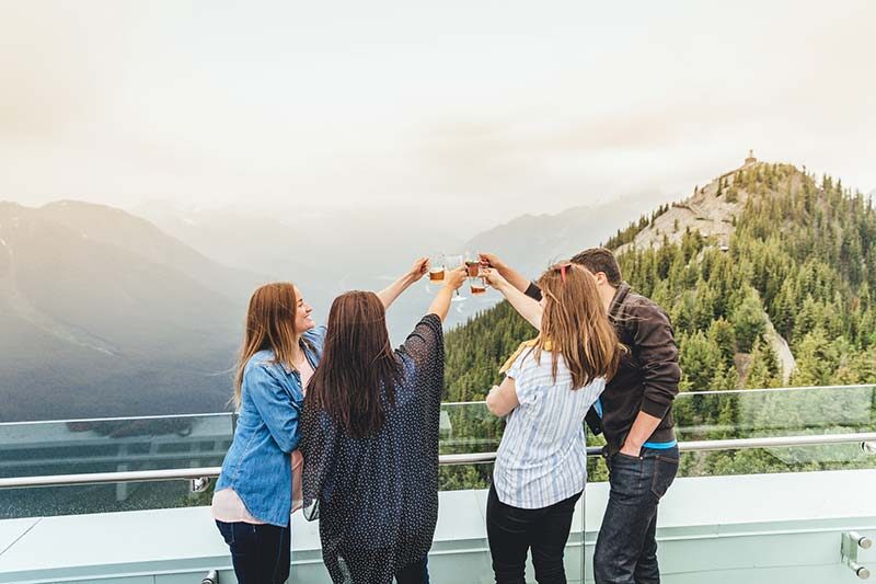 Friends-at-Banff-Gondola