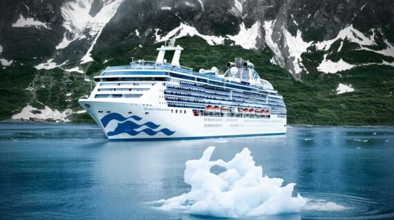 Island Princess at Hubbard Glacier, Alaska