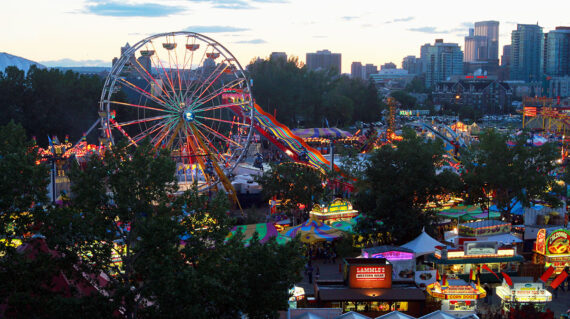 Stampede Evening Aerial