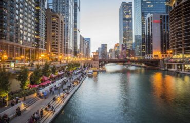 Chicago Evening Riverwalk