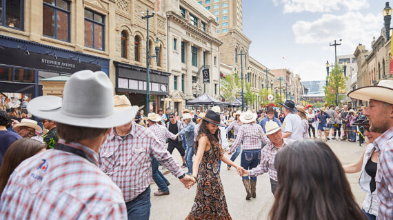 Stampede Parade Dancing