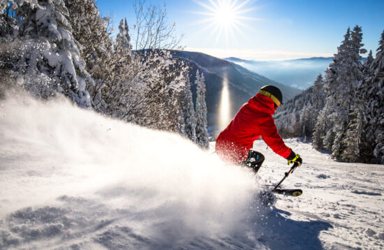 Skier-on-Munro-Ridge