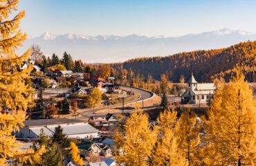 View of Kimberley, BC in the fall