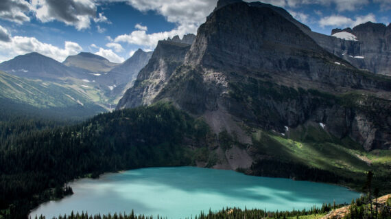 Grinnell Lake in Glacier National Park